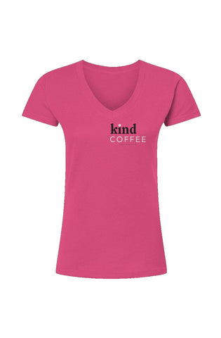 Image of Kind Coffee Cooperative™ - Women's V-Neck T-Shirt tshirts Apliiq 