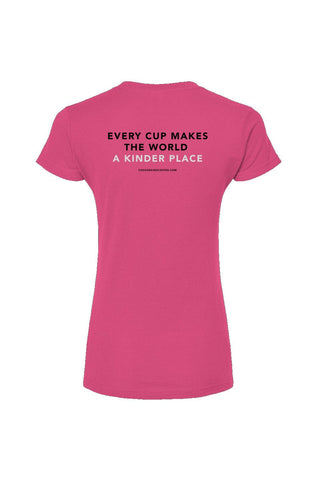 Image of Kind Coffee Cooperative™ - Women's V-Neck T-Shirt tshirts Apliiq xs fuschia 
